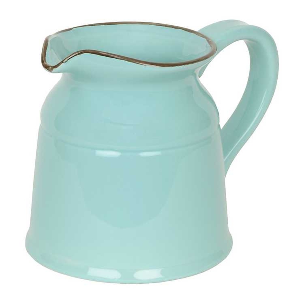 Turino Turquoise Ceramic Pitcher